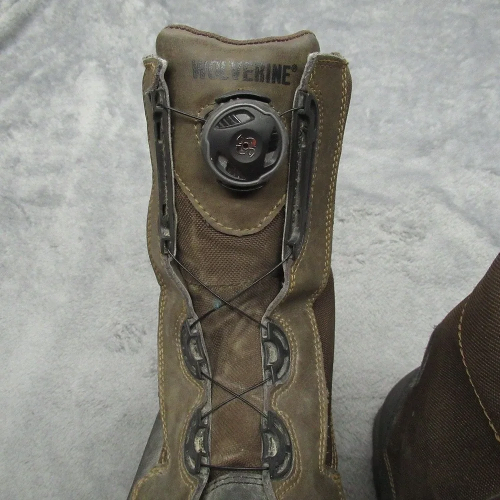 Wolverine Boot Men 11.5M Waterproof SteelToe BOA Drillbit Oil Rigger Rugged Work